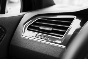A car's AC vent near Indianapolis, Indiana