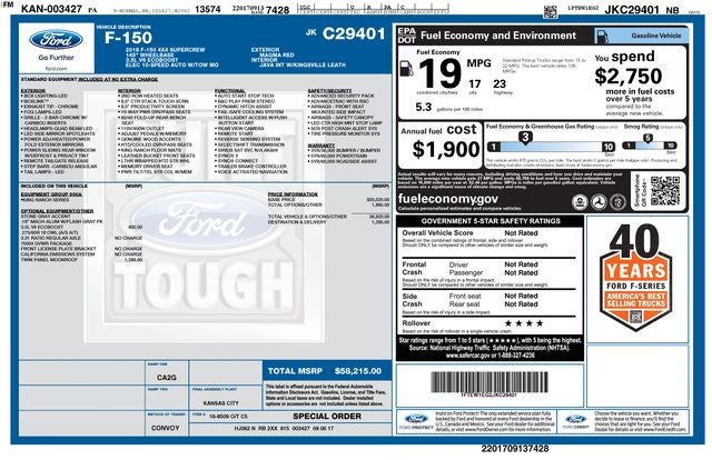 2018 Ford F-150 King Ranch