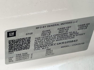 2019 Chevrolet Tahoe Premier