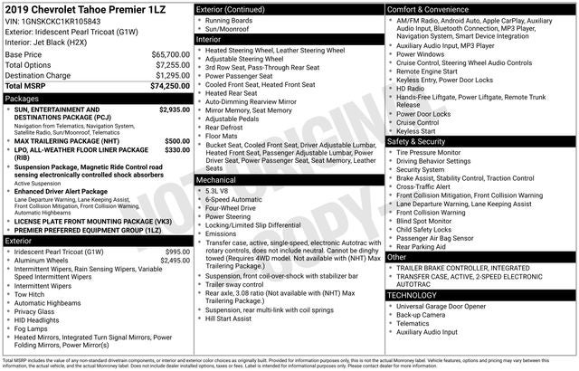 2019 Chevrolet Tahoe Premier