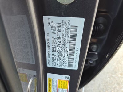 2018 Honda Accord EX-L