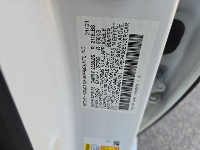 2021 Honda Accord EX-L