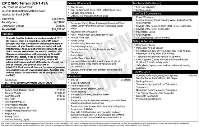 2012 GMC Terrain SLT-1