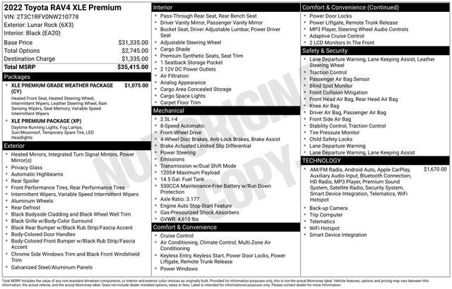 2022 Toyota RAV4 XLE Premium