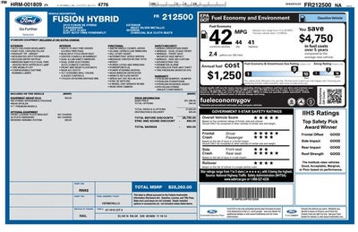2015 Ford Fusion Hybrid SE