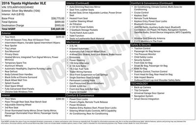 2016 Toyota Highlander XLE V6