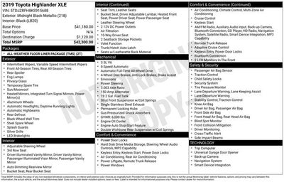 2019 Toyota Highlander XLE