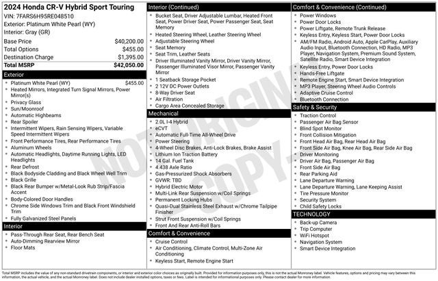 2024 Honda CR-V Hybrid Sport Touring