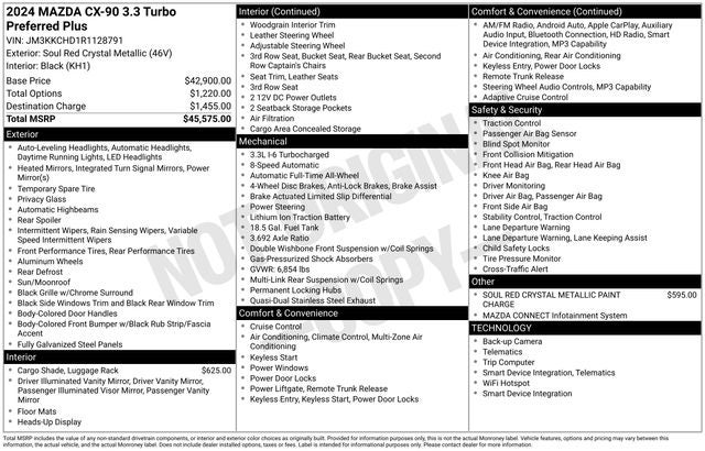 2024 Mazda Mazda CX-90 3.3 Turbo Preferred Plus