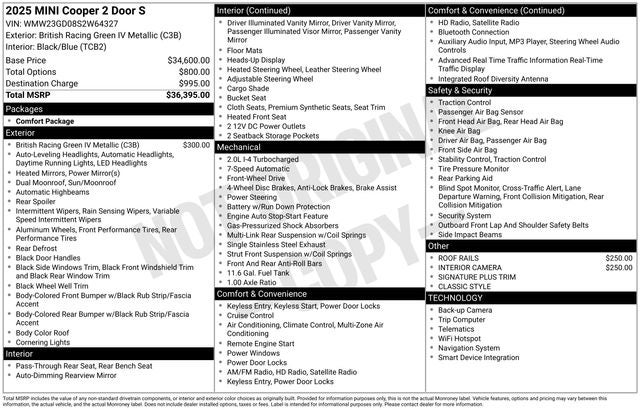 2025 MINI Cooper S Signature