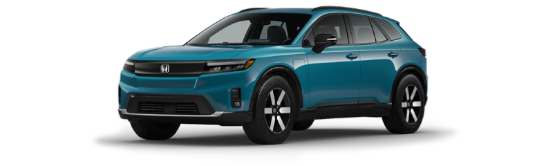 Teal 2026 Honda Prologue electric SUV, front three-quarter view